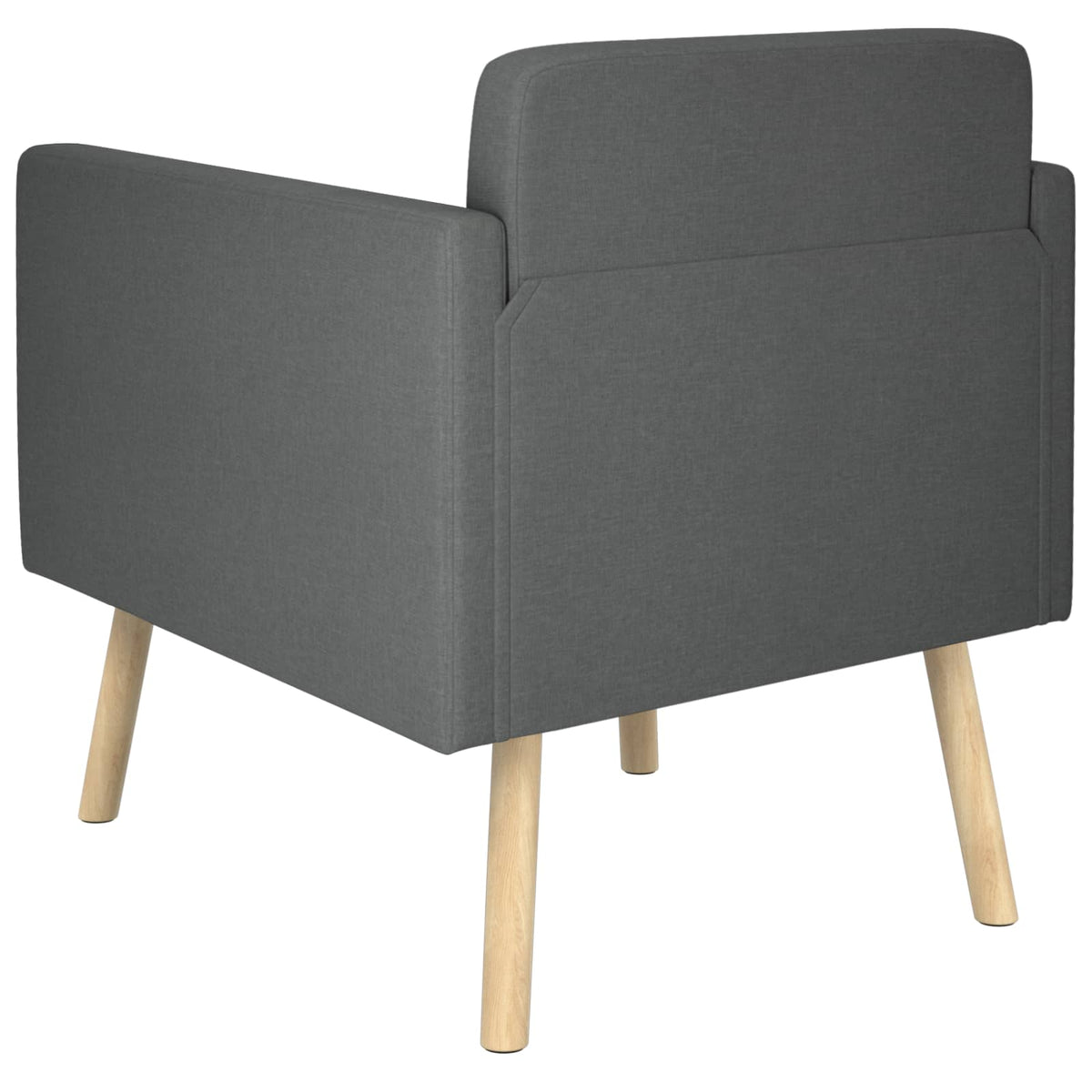 Accent Chair Dark Grey Fabric