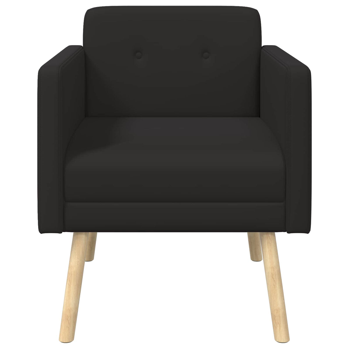 Accent Chair Black Velvet