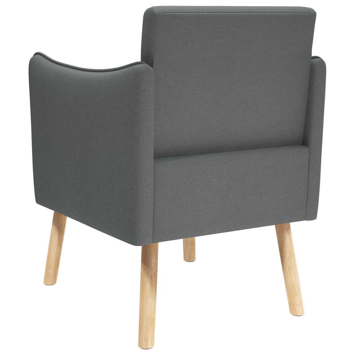 Accent Chair Dark Grey Fabric