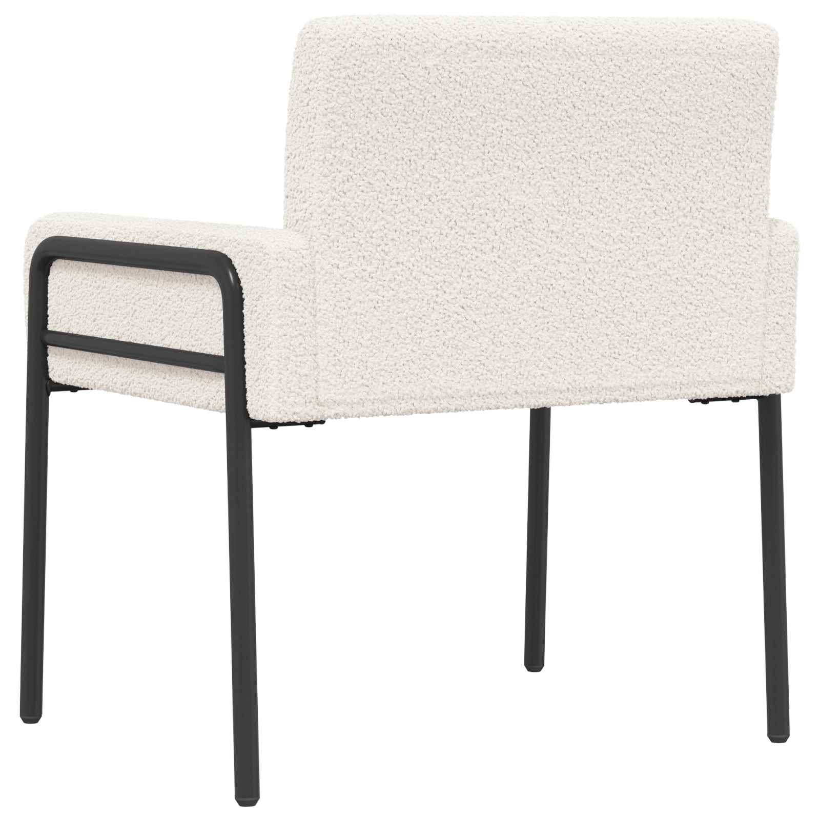 Accent Chair Cream Bouclé