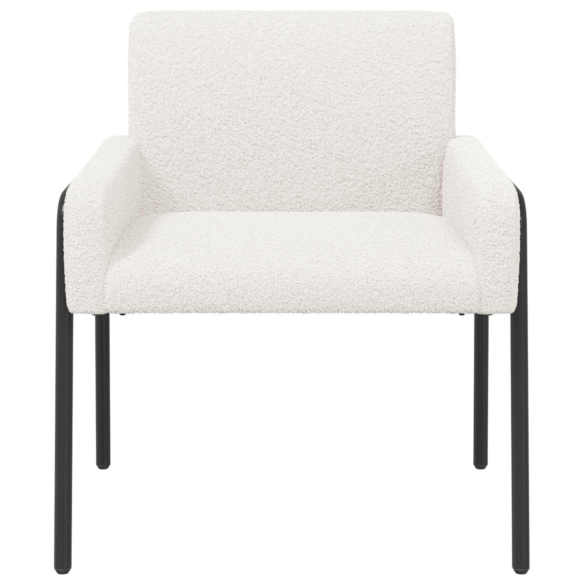 Accent Chair Cream Bouclé
