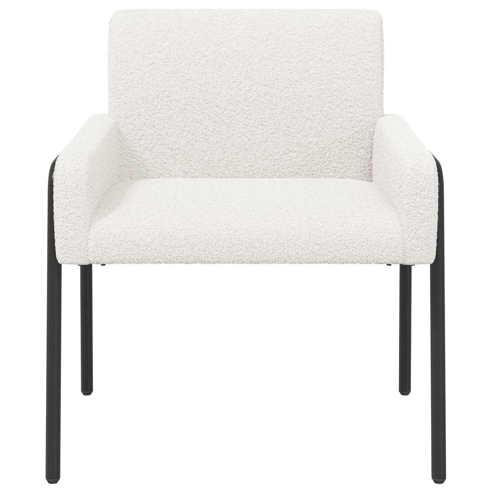 Accent Chair Cream Bouclé