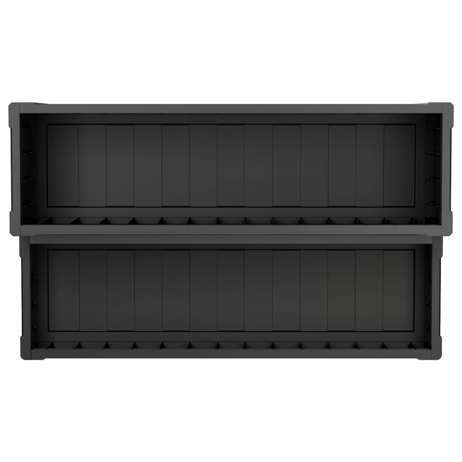 Hot Tub Step with Storage 2-Step Black 93 x 57 x 35 cm PP