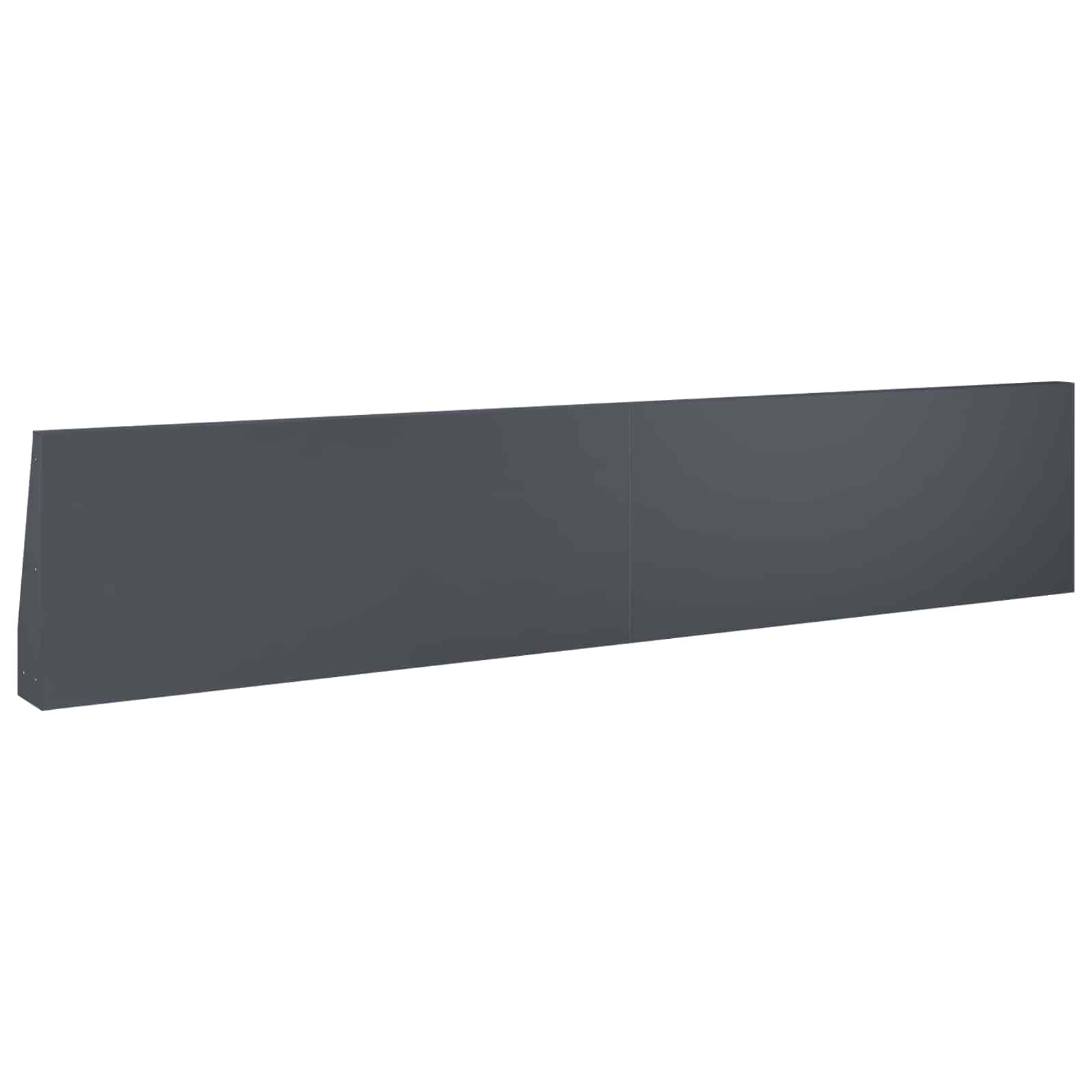 Retaining Wall 2 pcs 100 x 12 x 30 cm Steel Anthracite
