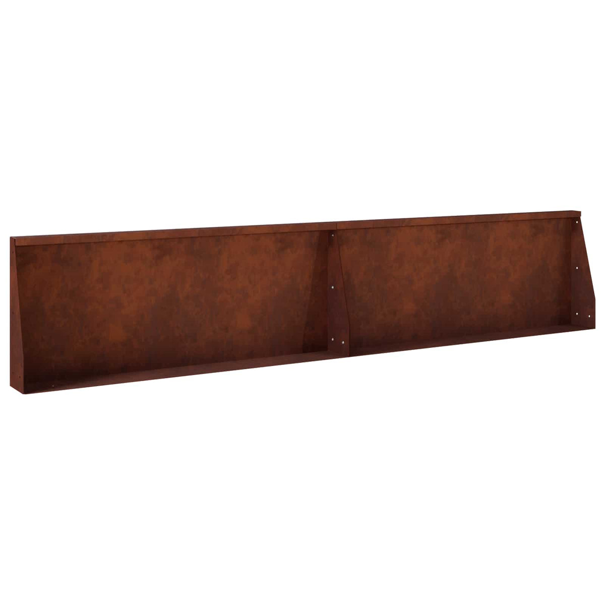 Retaining Wall 2 pcs 100 x 12 x 30 cm Weathering Steel Rusty