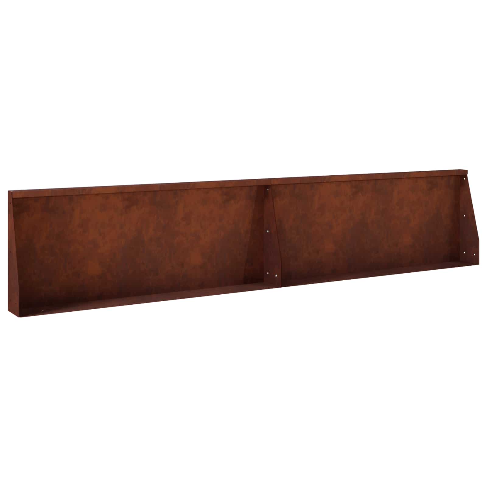Retaining Wall 2 pcs 100 x 12 x 50 cm Weathering Steel Rusty