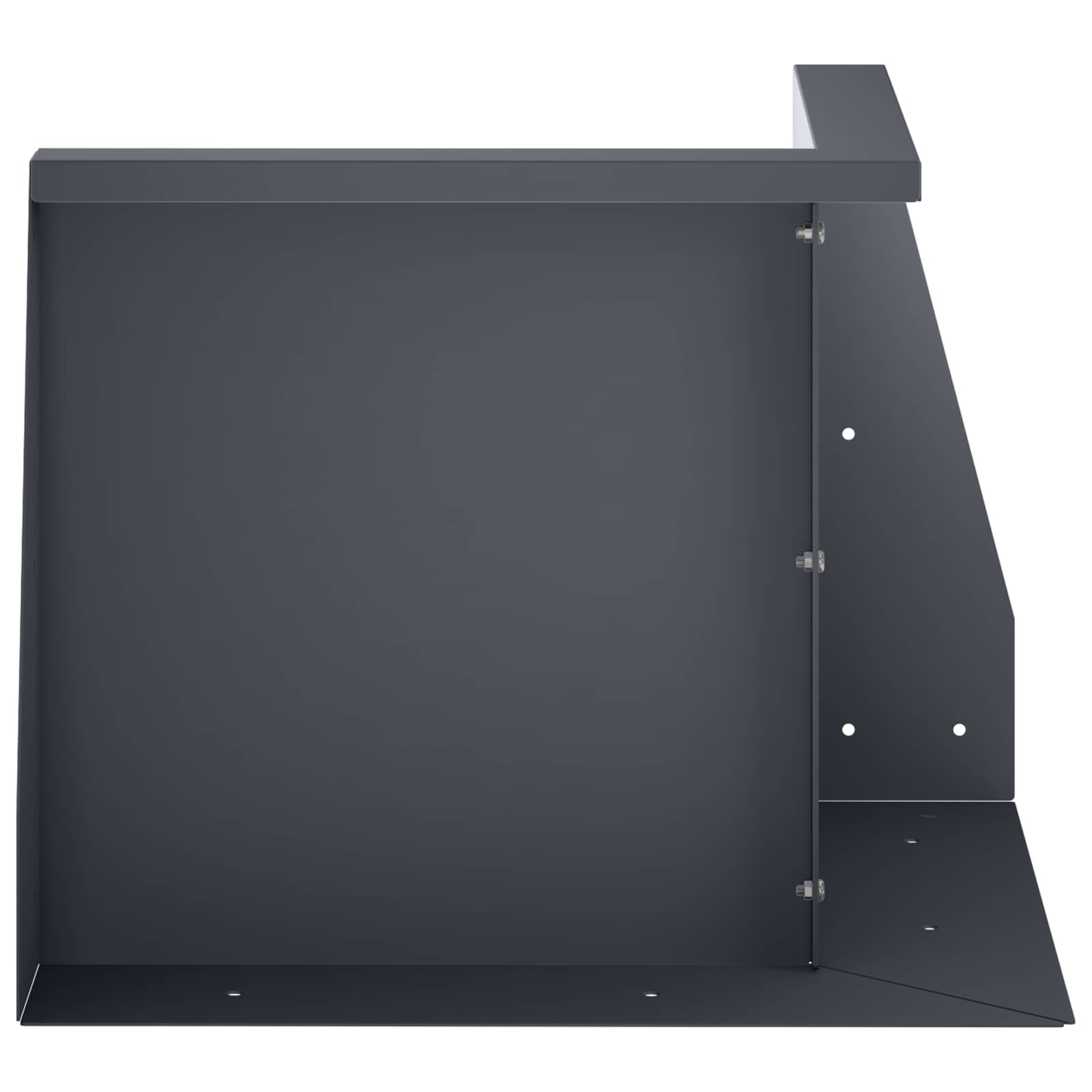 Retaining Wall 2 pcs 50 x 50 x 30 cm Steel Anthracite