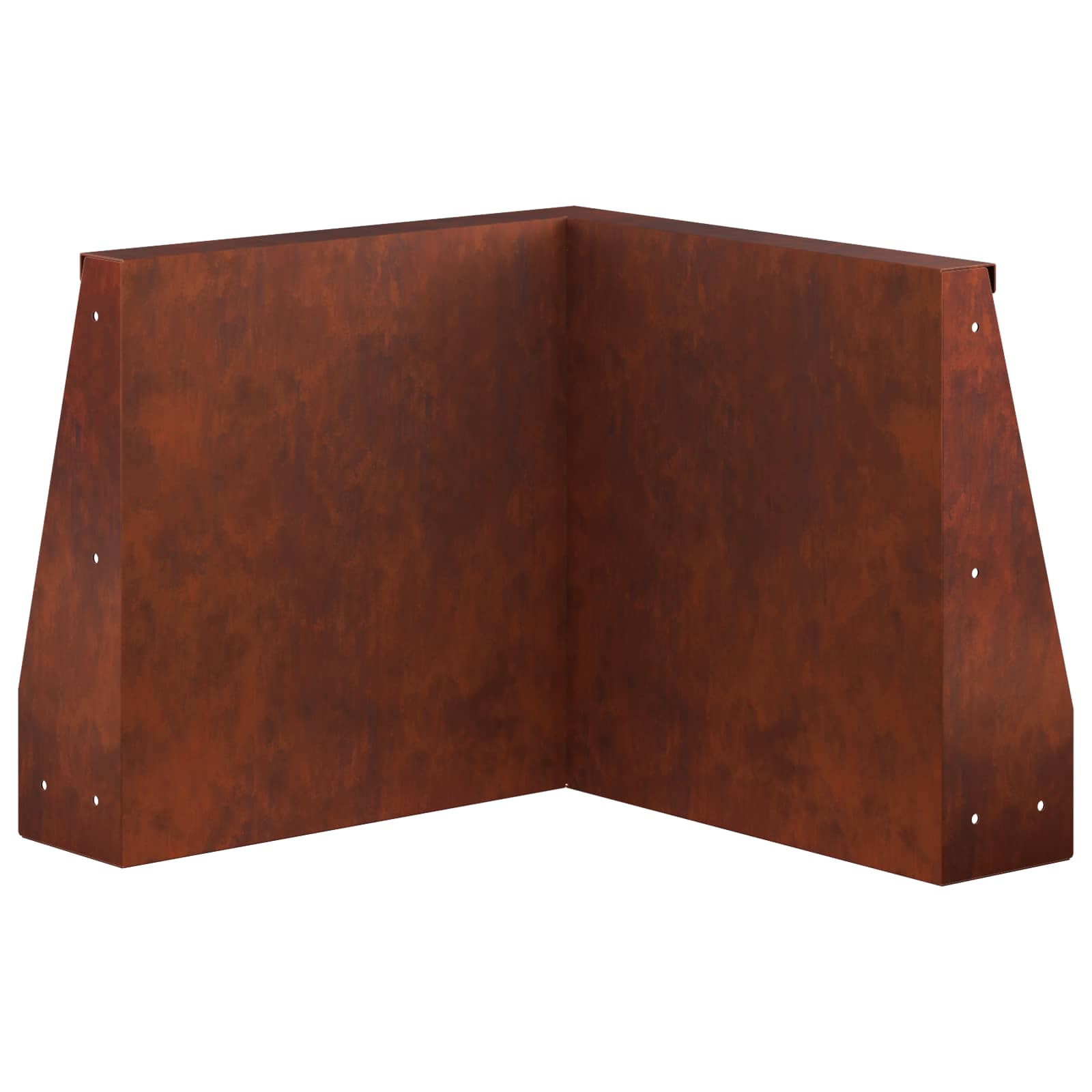 Retaining Wall 50 x 50 x 30 cm Weathering Steel Rusty