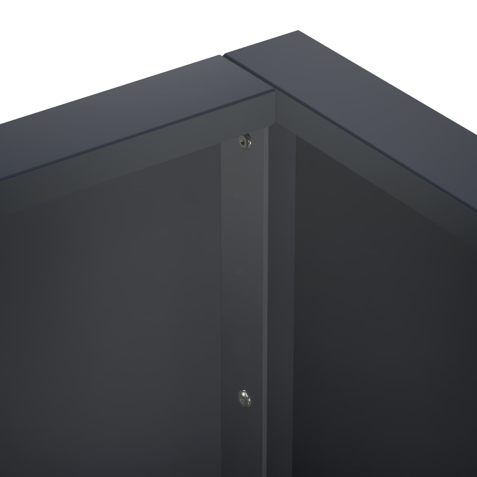 Retaining Wall 50 x 50 x 30 cm Steel Anthracite