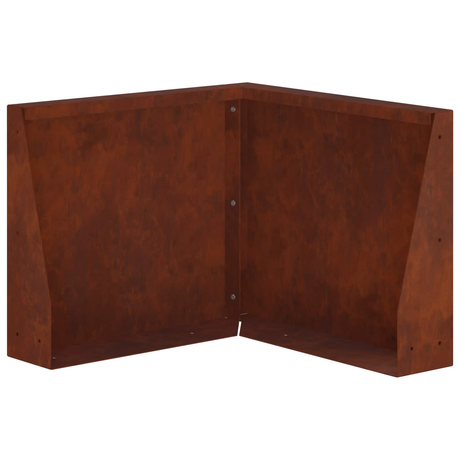 Retaining Wall 50 x 50 x 30 cm Weathering Steel Rusty