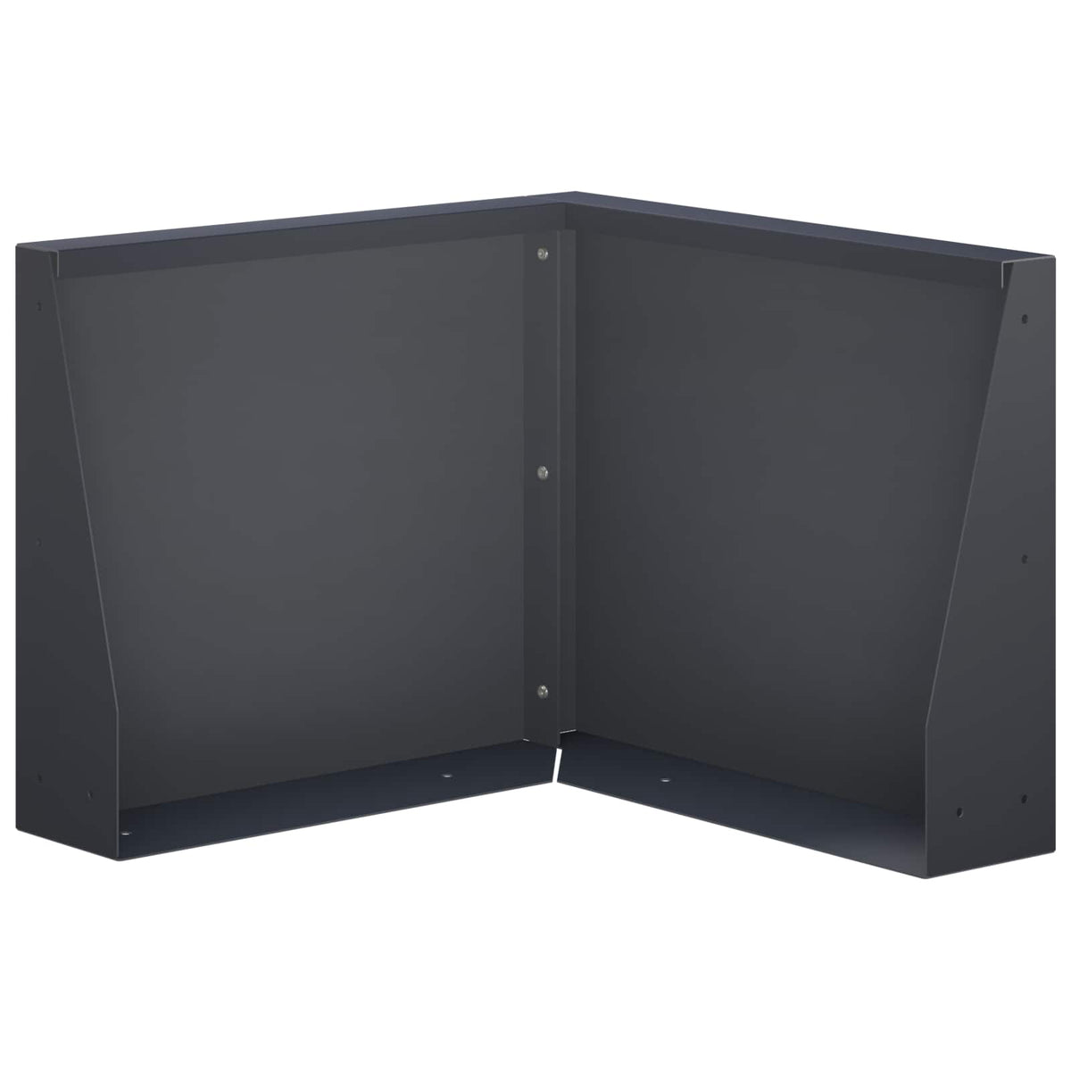 Retaining Wall 50 x 50 x 50 cm Steel Anthracite