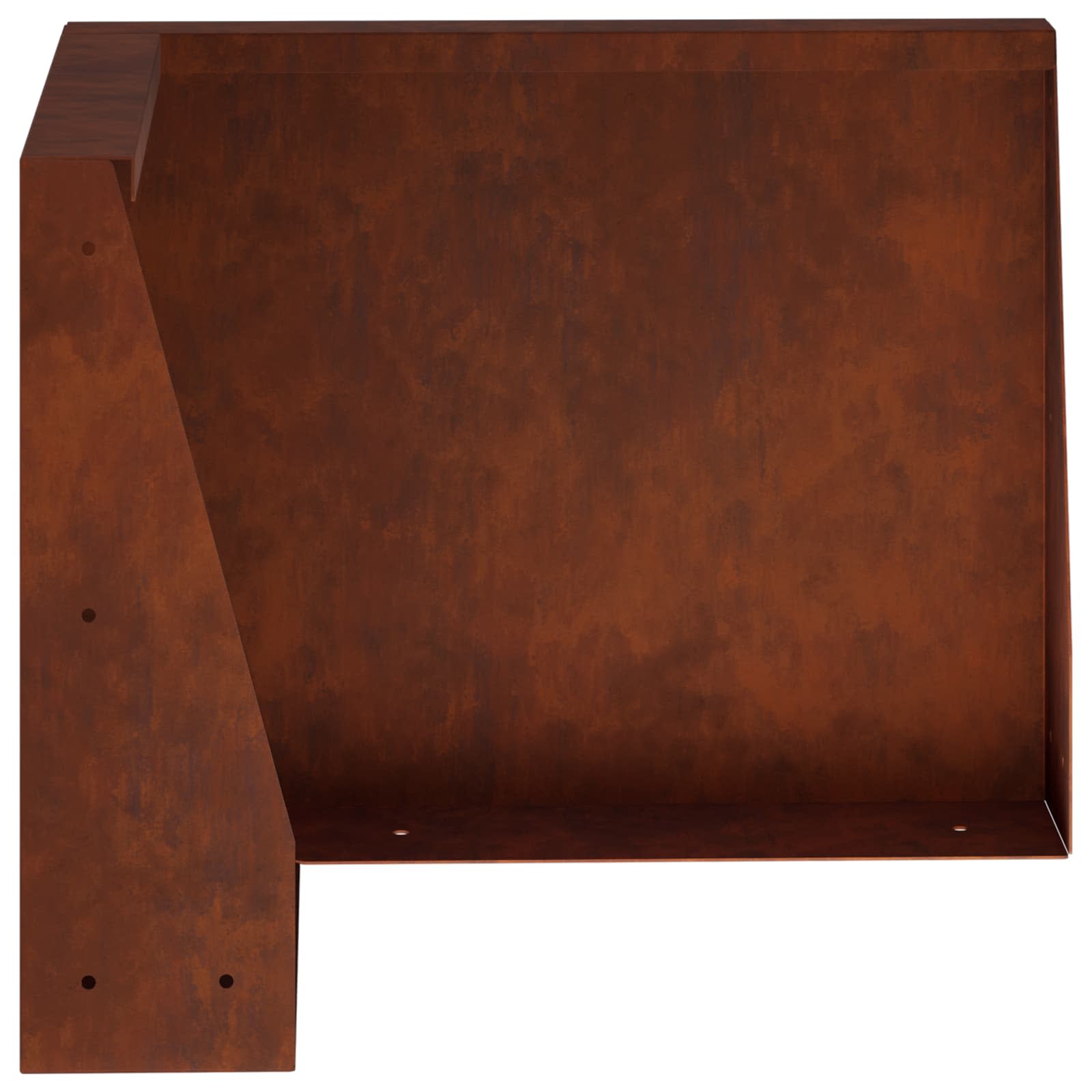 Retaining Wall 2 pcs 50 x 50 x 50 cm Weathering Steel Rusty