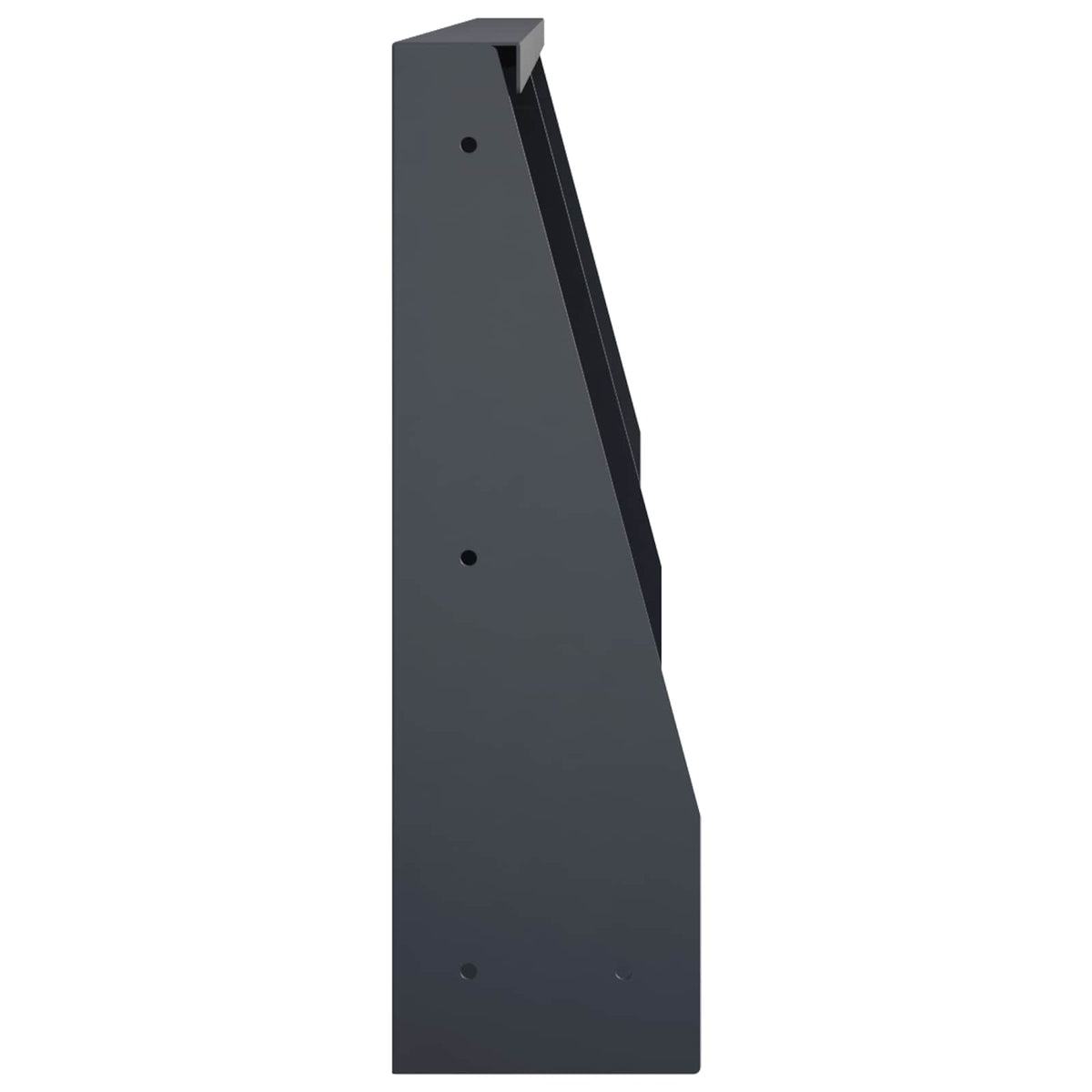 Retaining Wall 2 pcs 40 x 12 x 30 cm Steel Anthracite