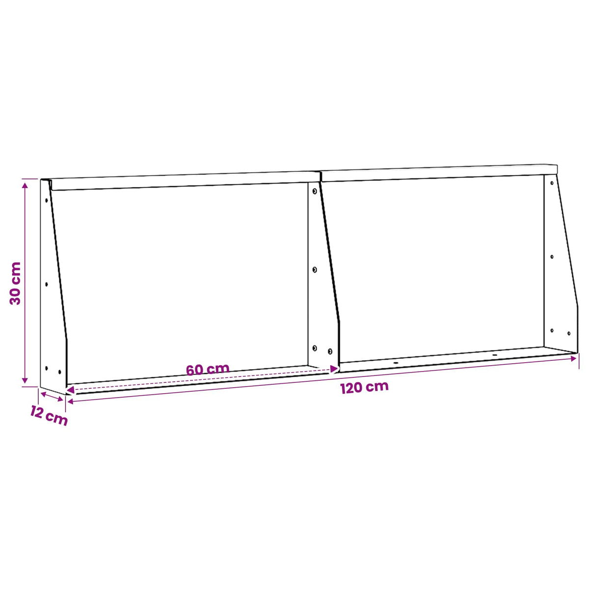 Retaining Wall 2 pcs 60 x 12 x 30 cm Steel Anthracite
