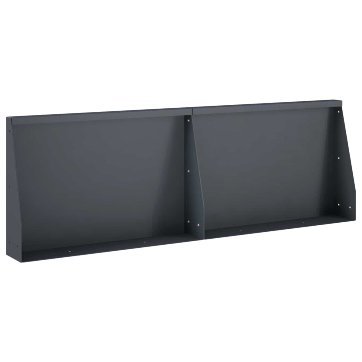 Retaining Wall 2 pcs 60 x 12 x 40 cm Steel Anthracite