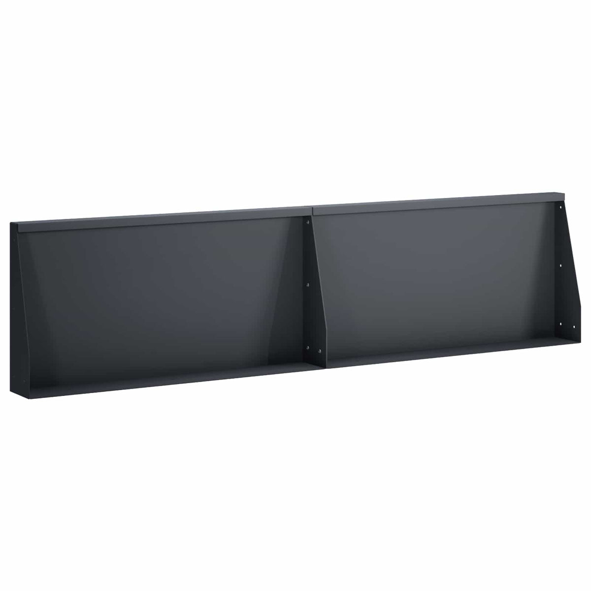 Retaining Wall 2 pcs 80 x 12 x 30 cm Steel Anthracite