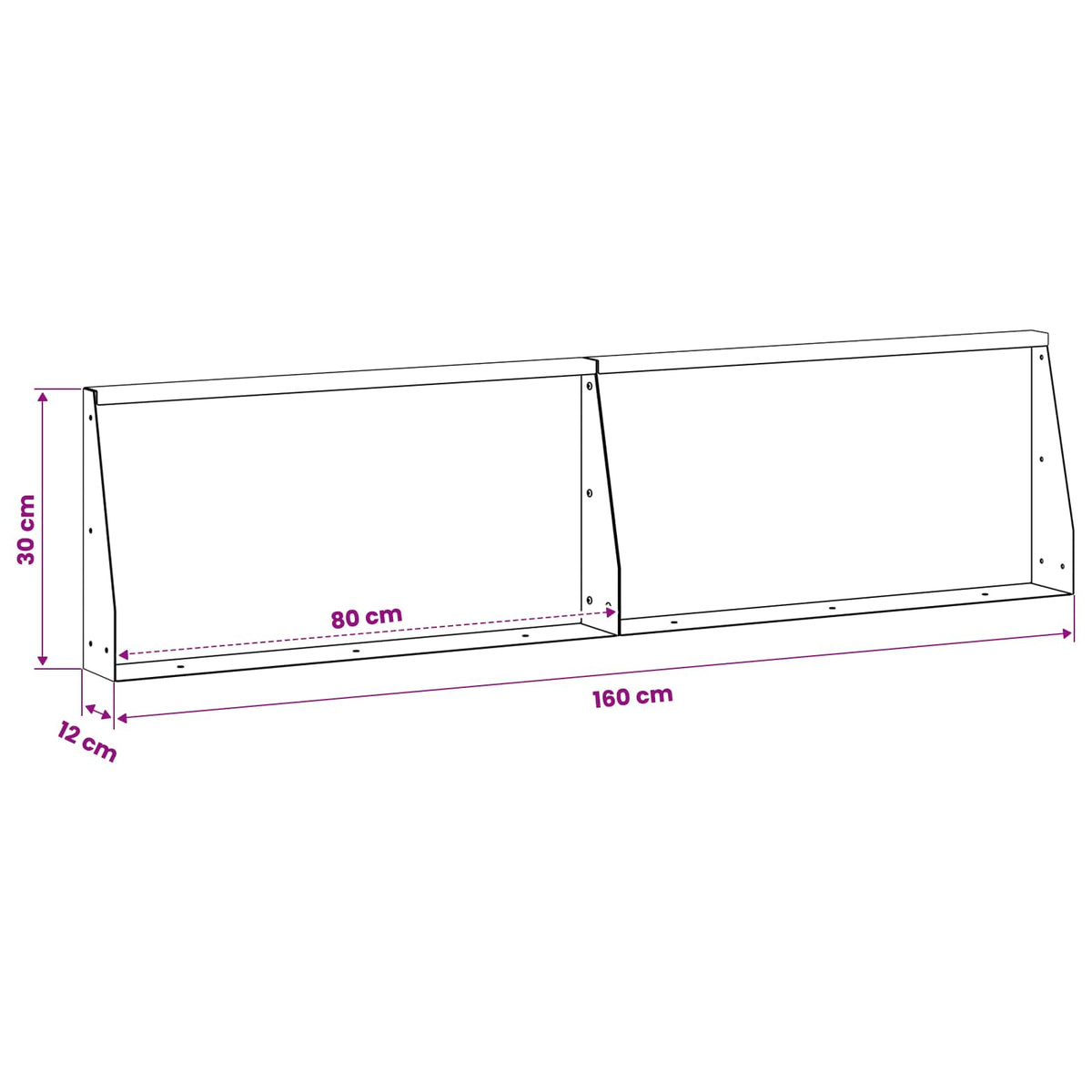 Retaining Wall 2 pcs 80 x 12 x 30 cm Weathering Steel Rusty