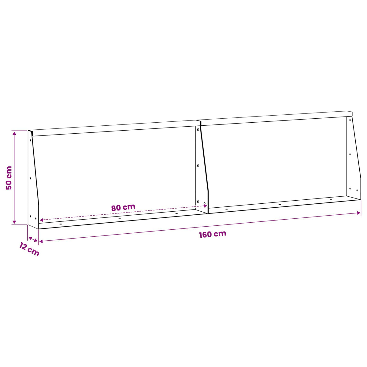 Retaining Wall 2 pcs 80 x 12 x 50 cm Steel Anthracite
