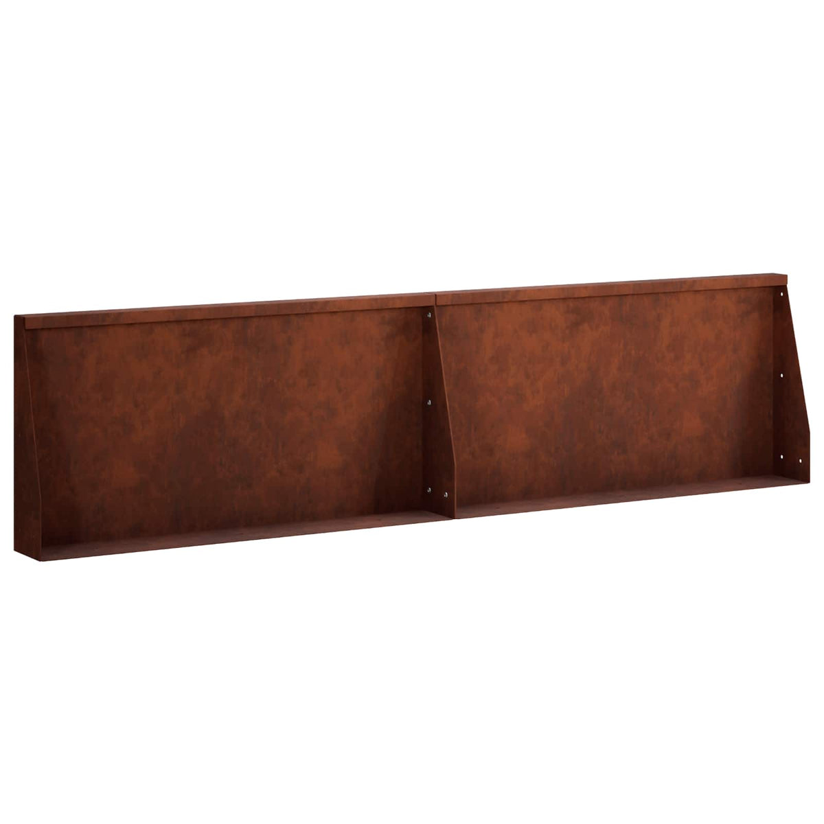 Retaining Wall 2 pcs 80 x 12 x 50 cm Weathering Steel Rusty