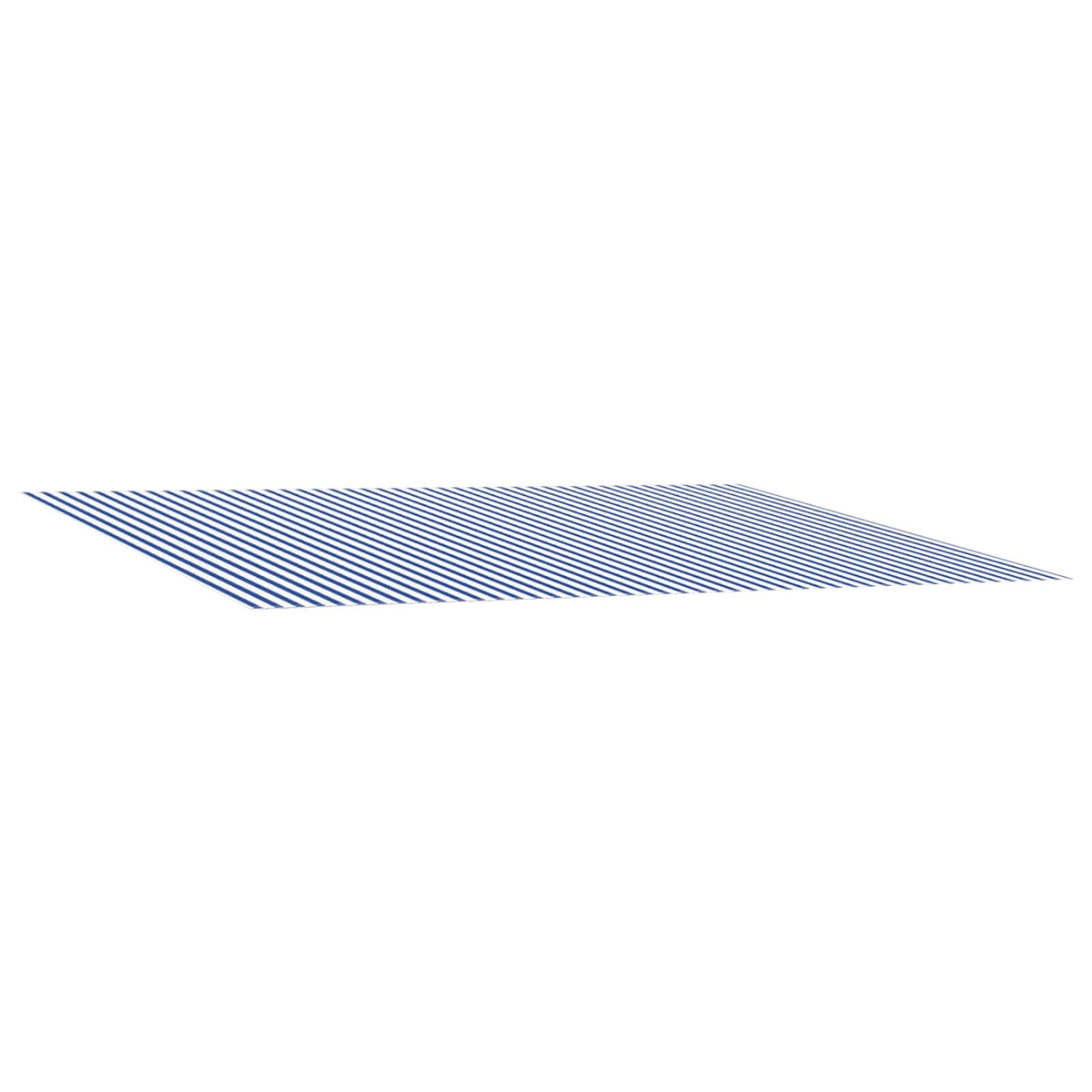 Awning Replacement Fabric Blue and White 300 x 250 cm Polyester