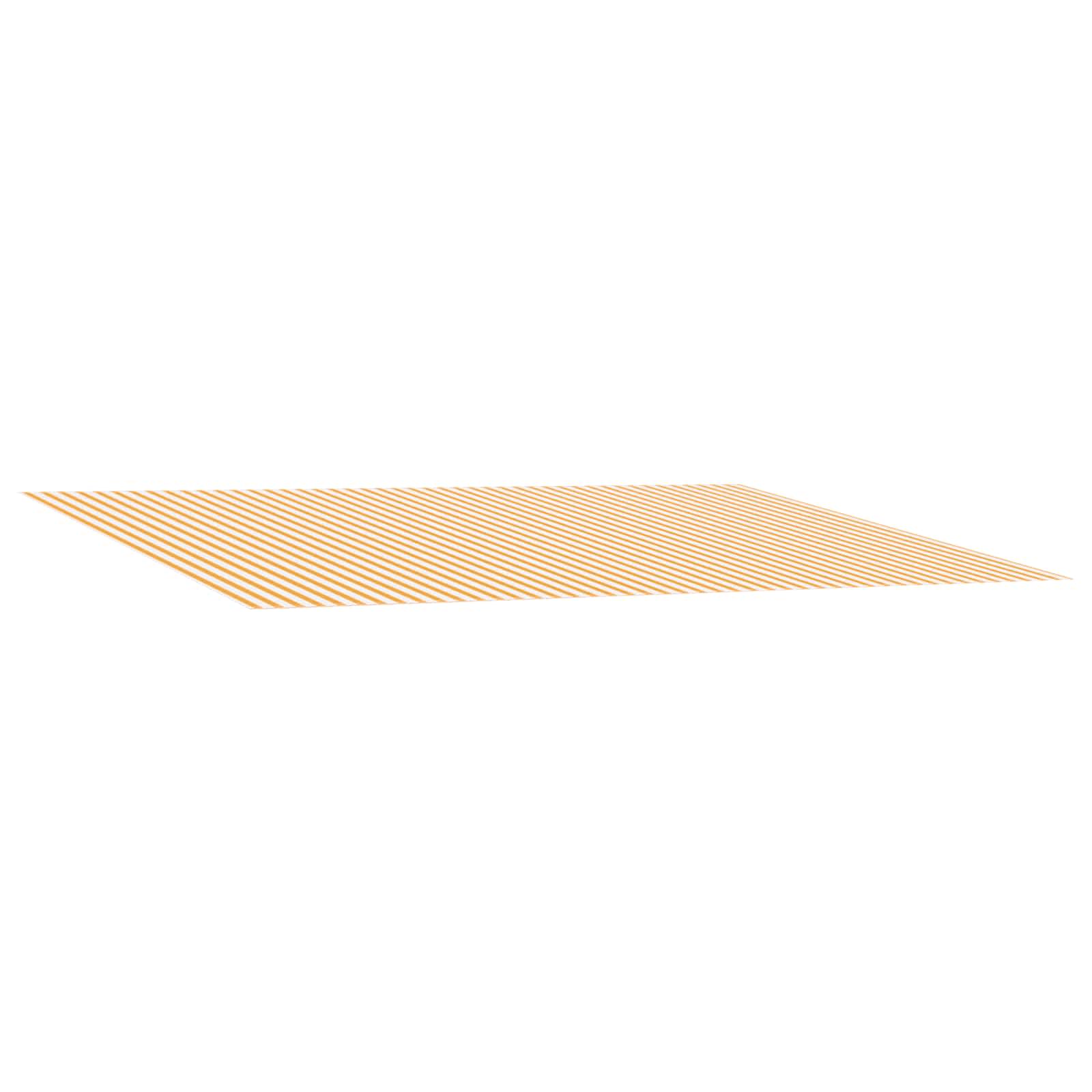 Awning Replacement Fabric Yellow and White 300 x 250 cm