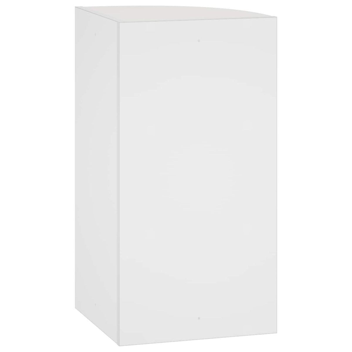 Wall Mounted Corner Shelf 3-Tier 31.5 x 31 x 60 cm White