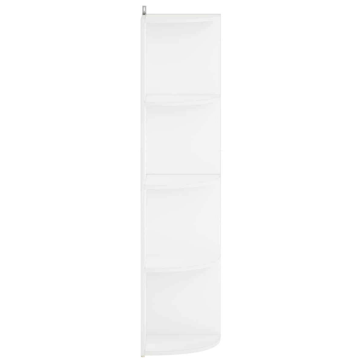 Corner Shelf 4-Tier 31.5 x 31 x 130 cm Engineered Wood White