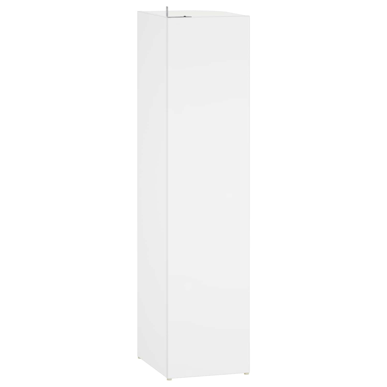Corner Shelf 4-Tier 25 x 31 x 105.5 cm Engineered Wood White