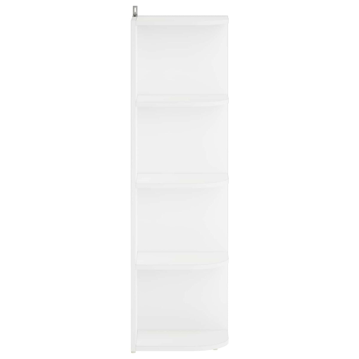 Corner Shelf 4-Tier 25 x 31 x 105.5 cm Engineered Wood White