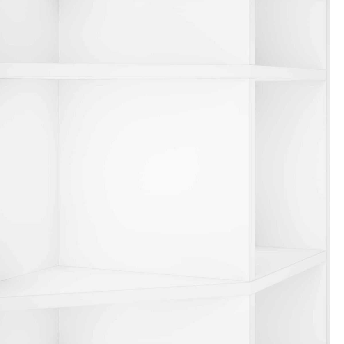 Corner Shelf 9-Tier 55 x 55 x 80.5 cm Engineered Wood White