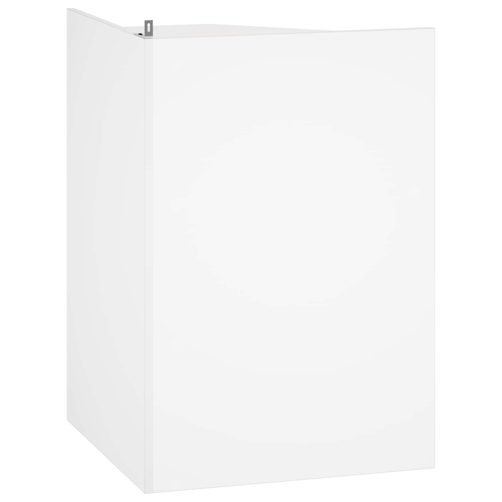 Corner Shelf 9-Tier 55 x 55 x 80.5 cm Engineered Wood White