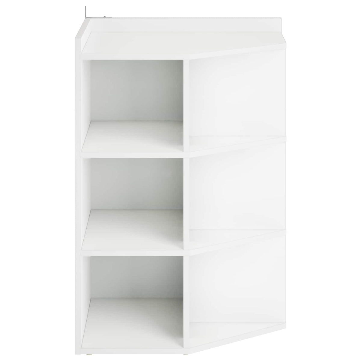 Corner Shelf 9-Tier 55 x 55 x 80.5 cm Engineered Wood White