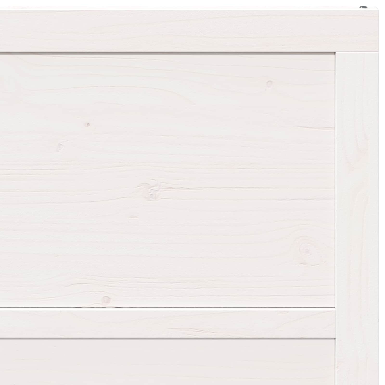 Barn Door White 80 x 2,5 x 208 cm Solid Pine Wood