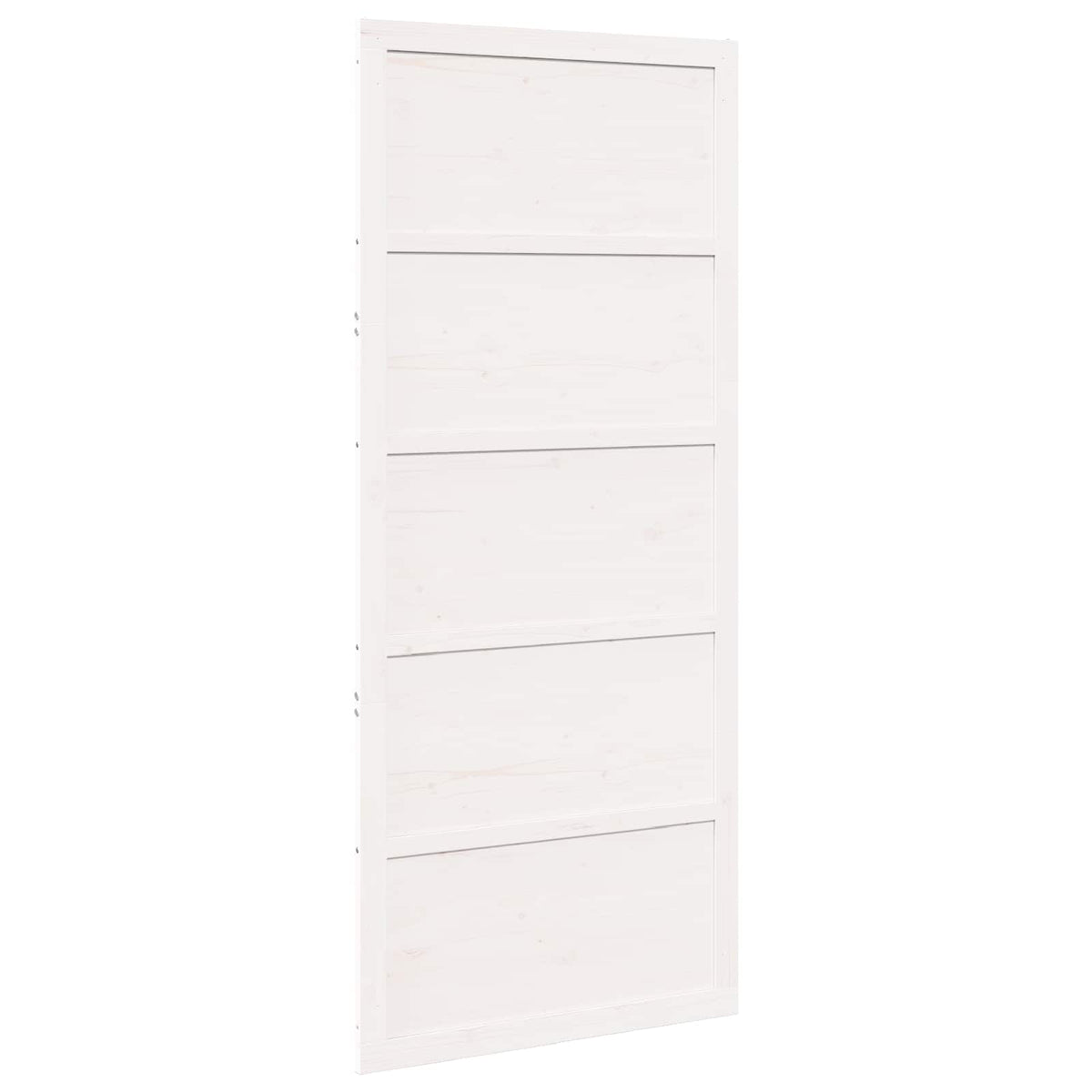 Barn Door White 80 x 2,5 x 208 cm Solid Pine Wood