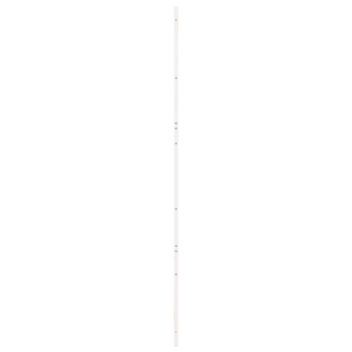 Barn Door White 80 x 2,5 x 208 cm Solid Pine Wood
