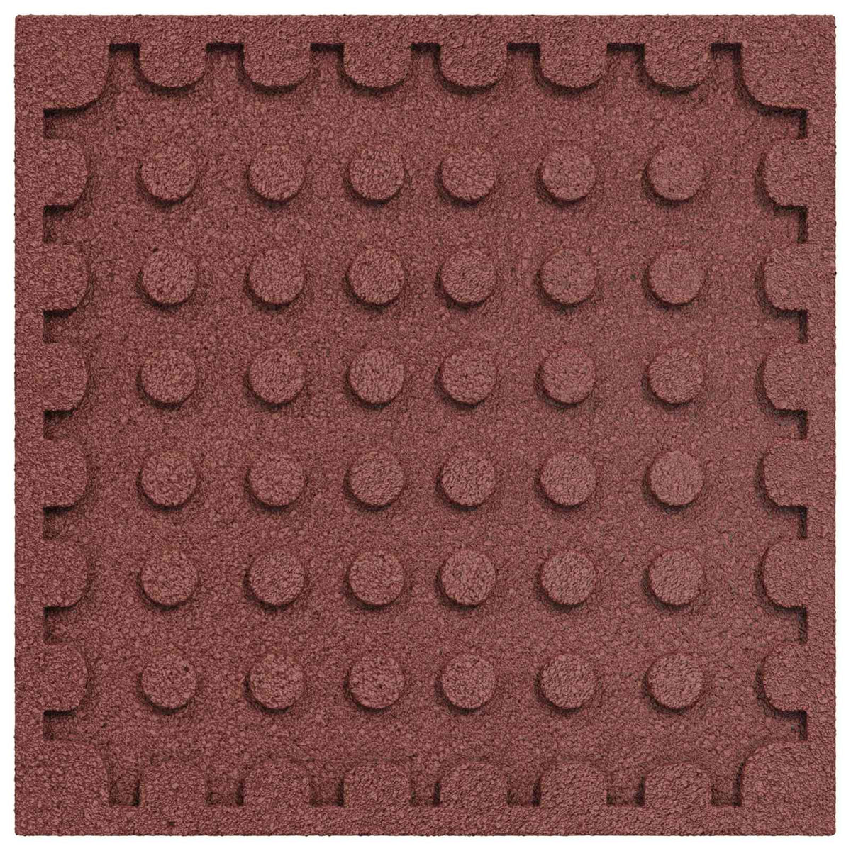 Fall Protection Tiles 12 pcs Red 50 x 50 cm Rubber