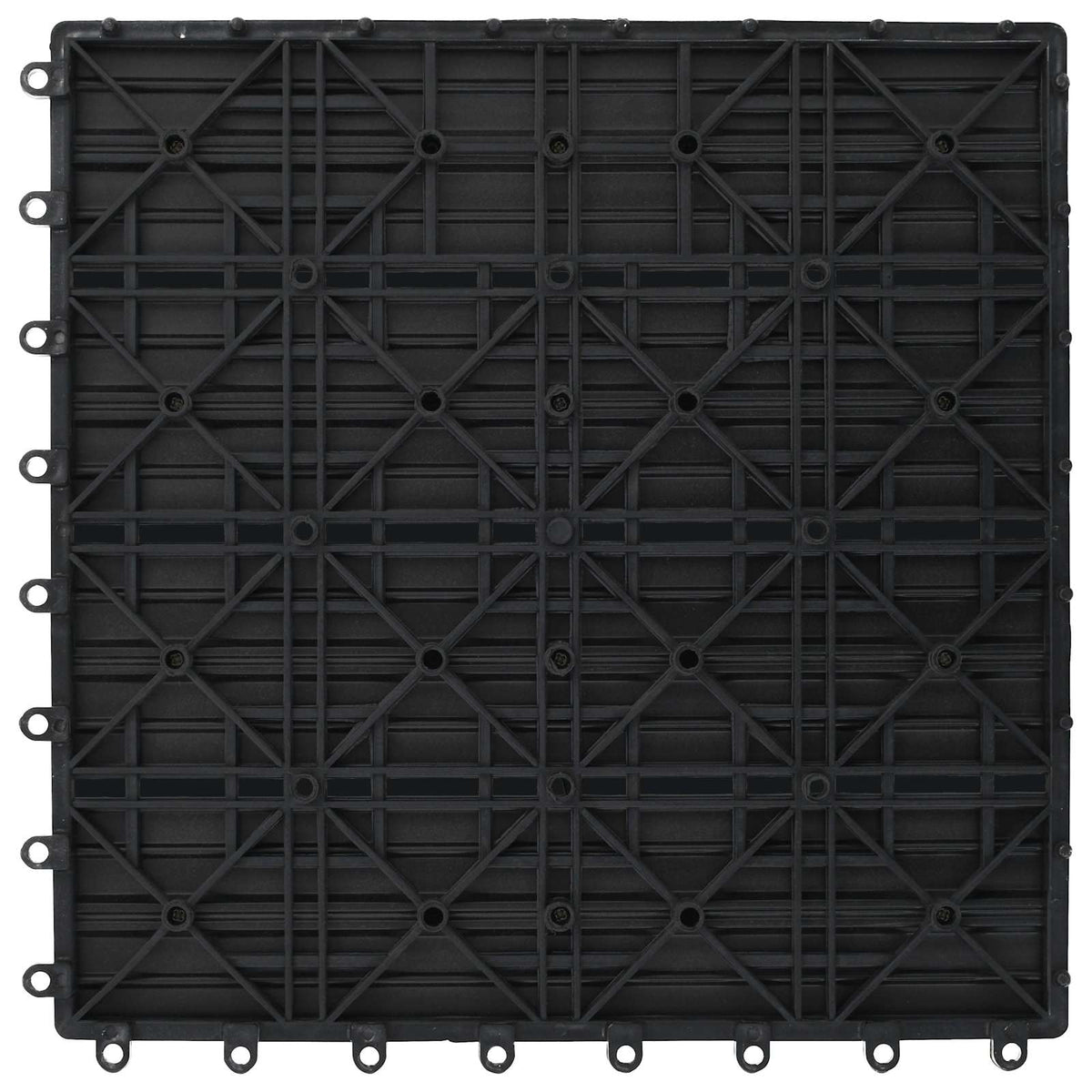 Decking Tile 22 pcs Grey 30 x 30 cm WPC