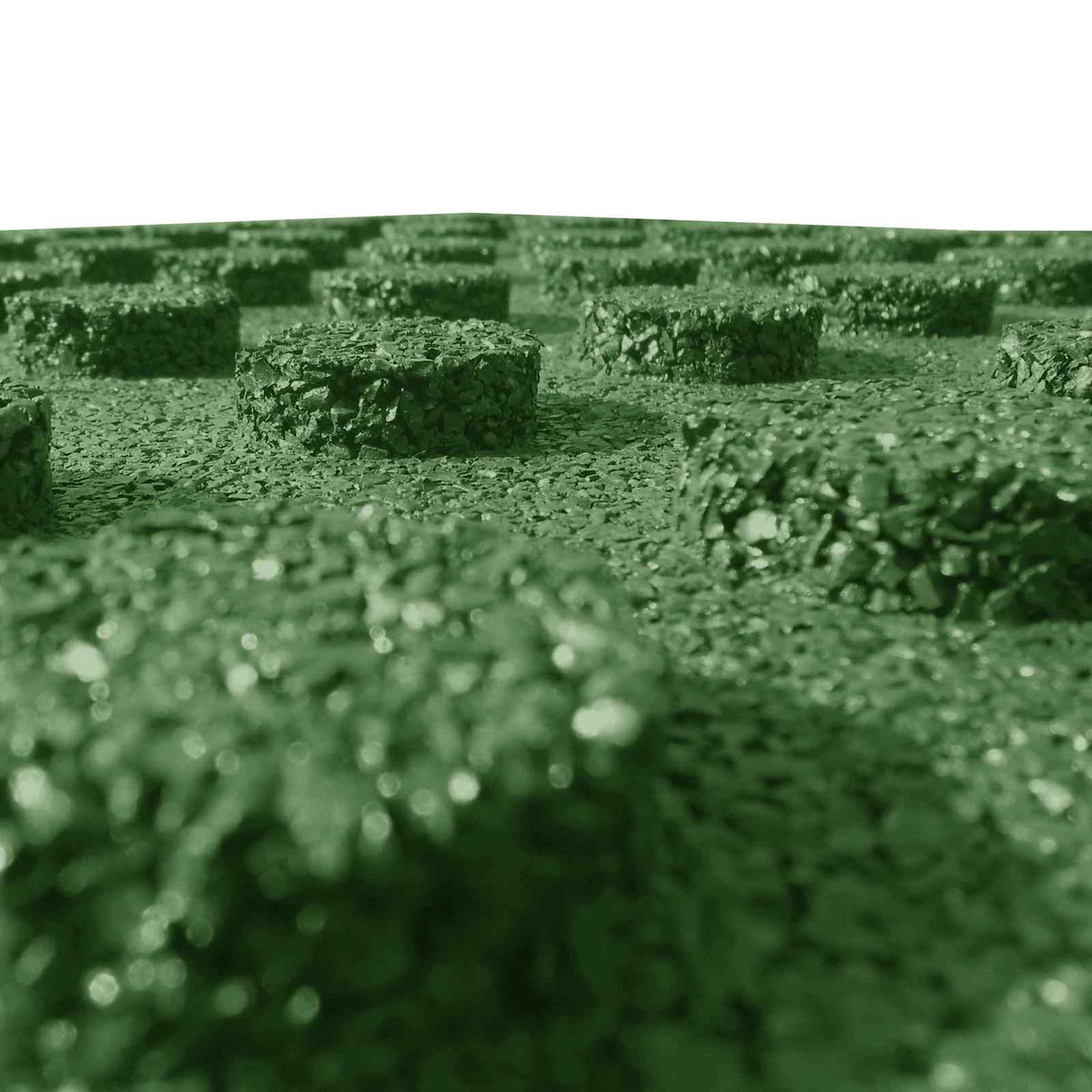 Fall Protection Tiles 12 pcs Green 50 x 50 cm Rubber
