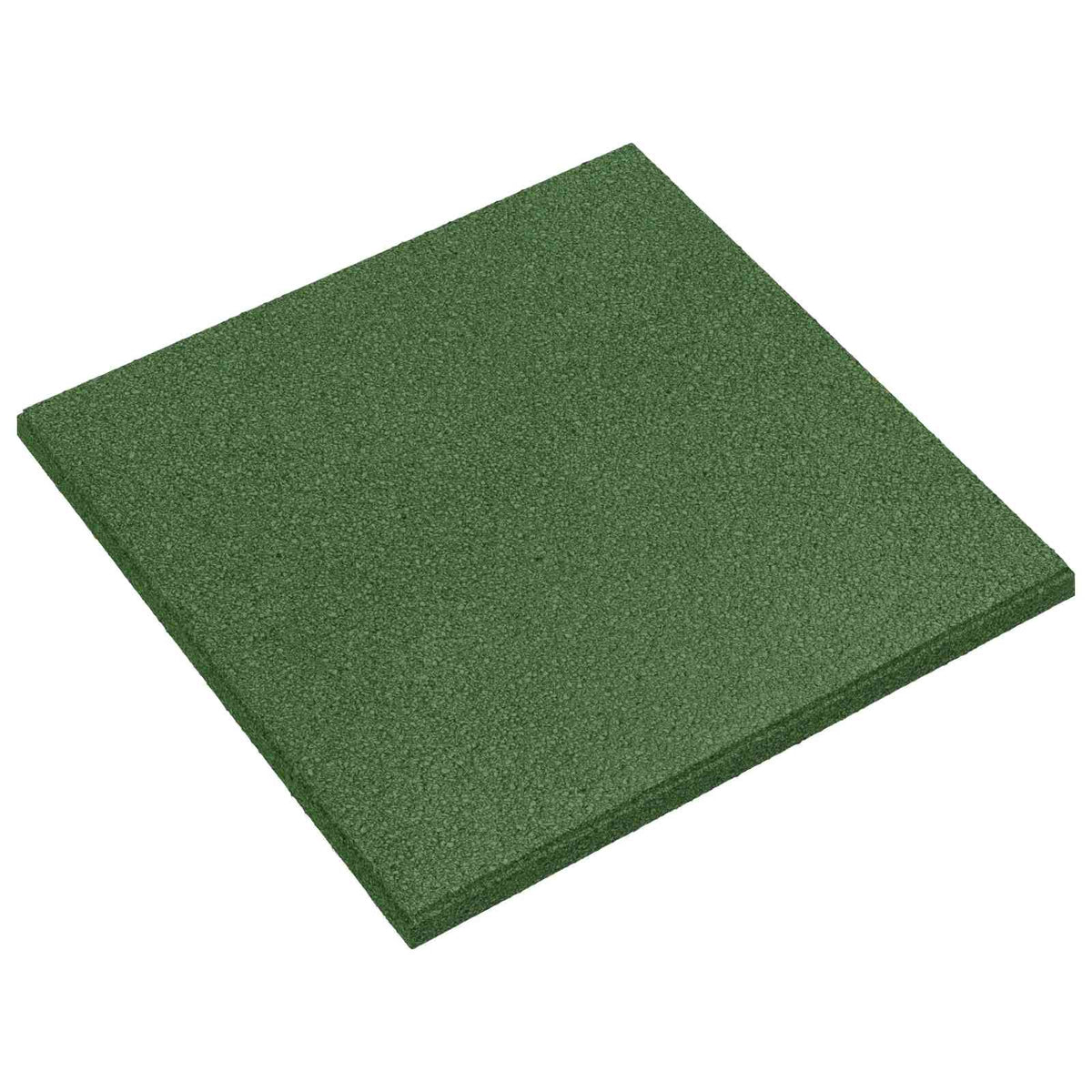 Fall Protection Tiles 12 pcs Green 50 x 50 cm Rubber