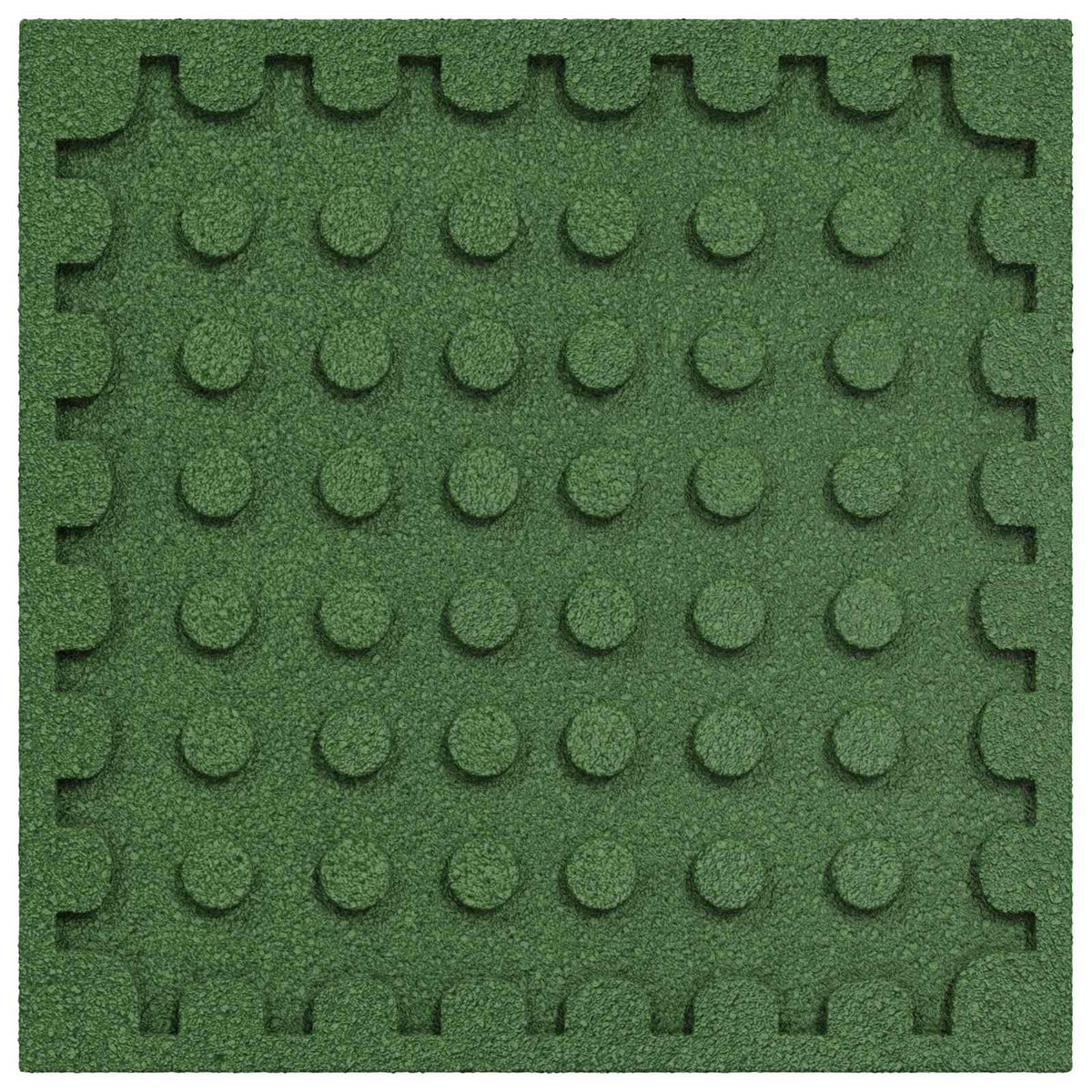 Fall Protection Tiles 24 pcs Green 50 x 50 cm Rubber