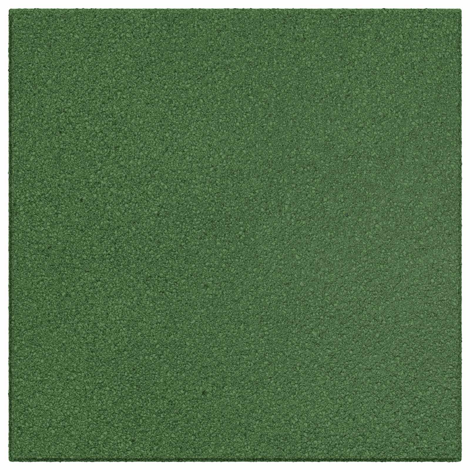 Fall Protection Tiles 24 pcs Green 50 x 50 cm Rubber