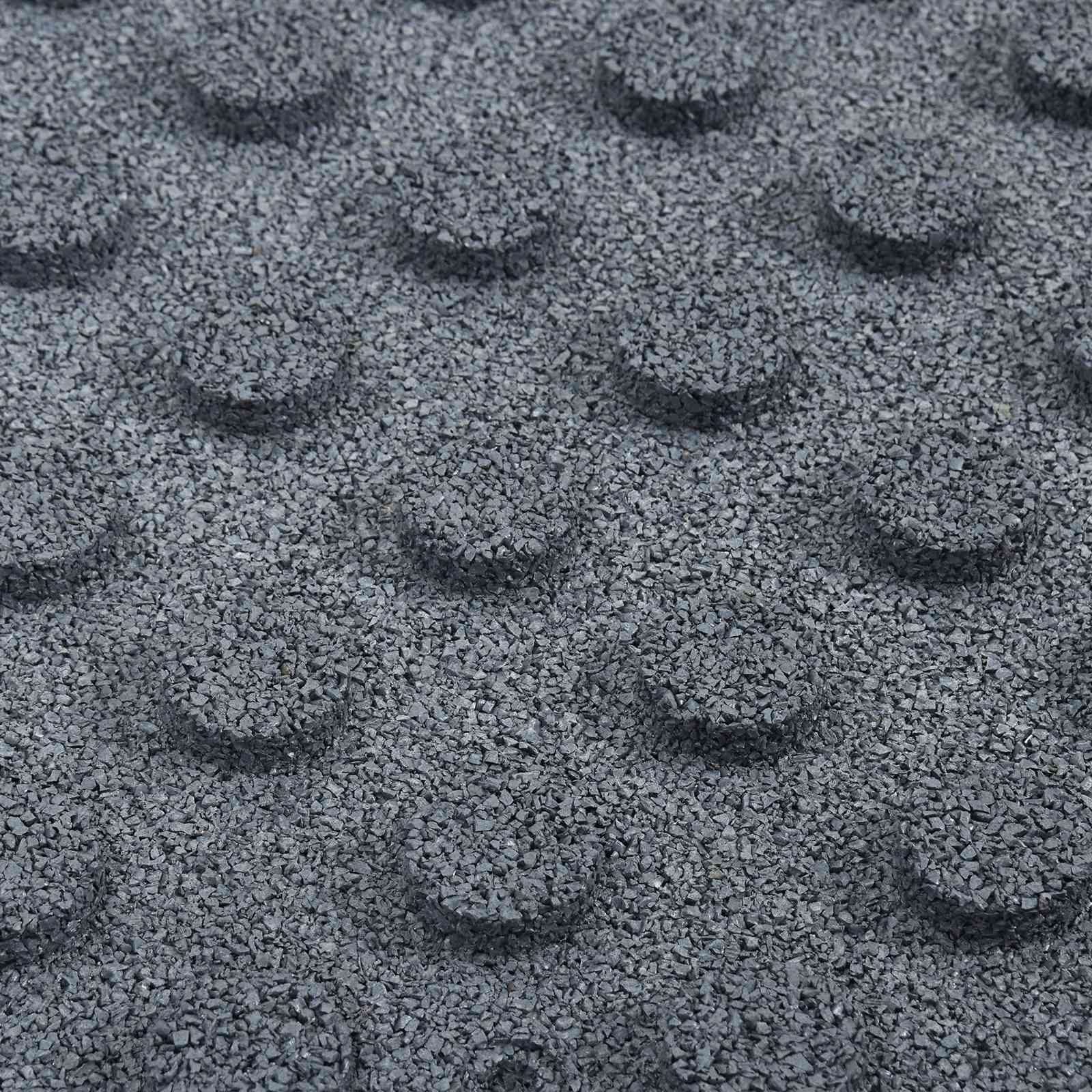 Fall Protection Tiles 18 pcs Grey 50 x 50 cm Rubber
