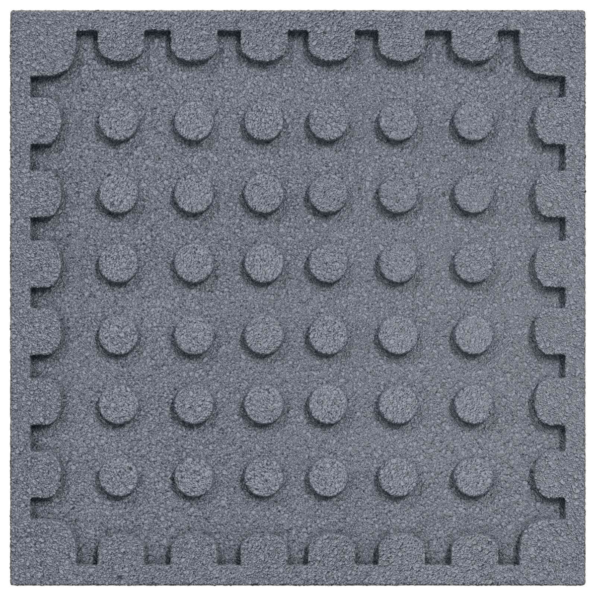 Fall Protection Tiles 18 pcs Grey 50 x 50 cm Rubber