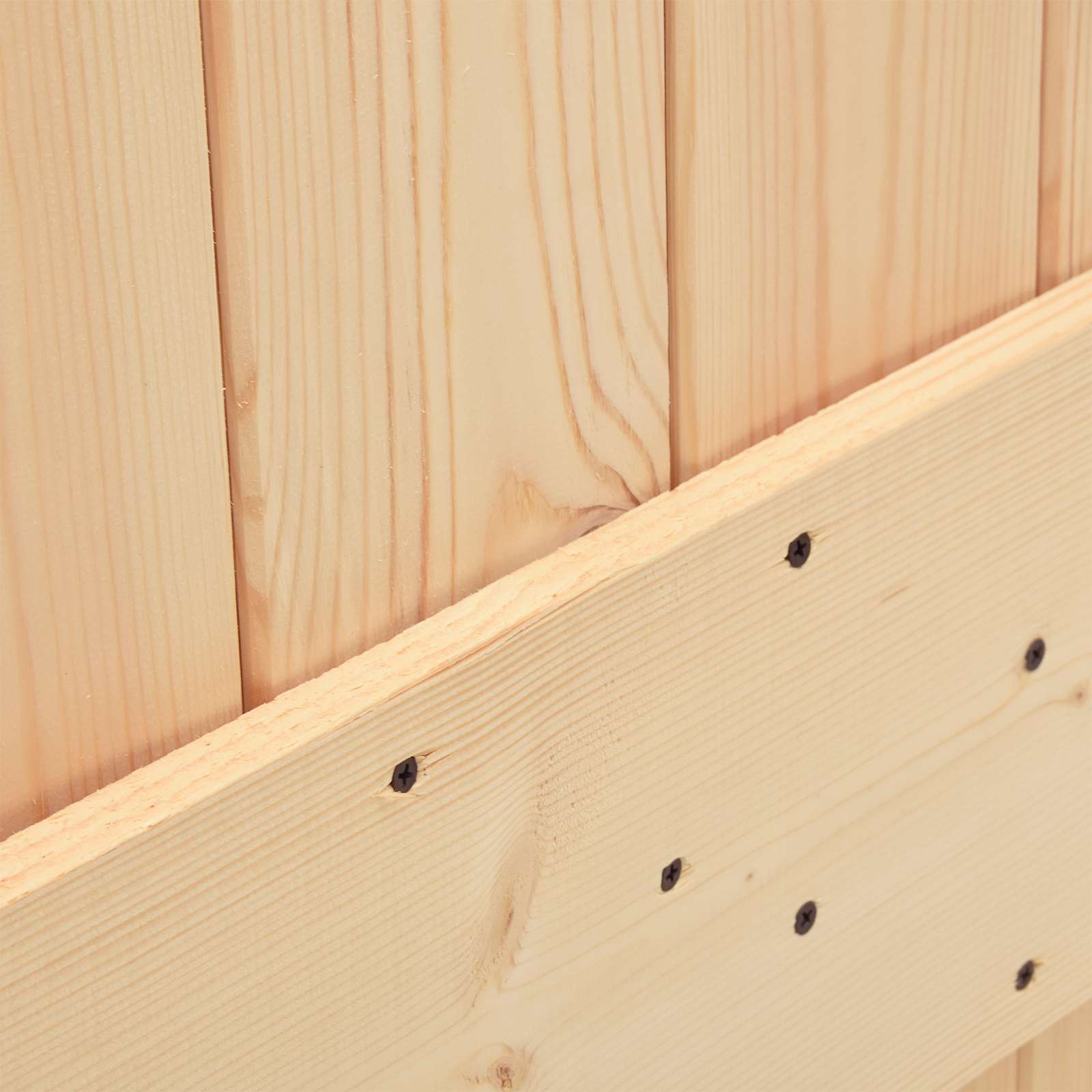 Sliding Door Natural and Black 70 x 210 cm Solid Pine Wood