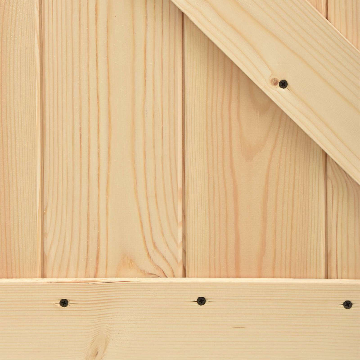 Sliding Door Natural and Black 70 x 210 cm Solid Pine Wood