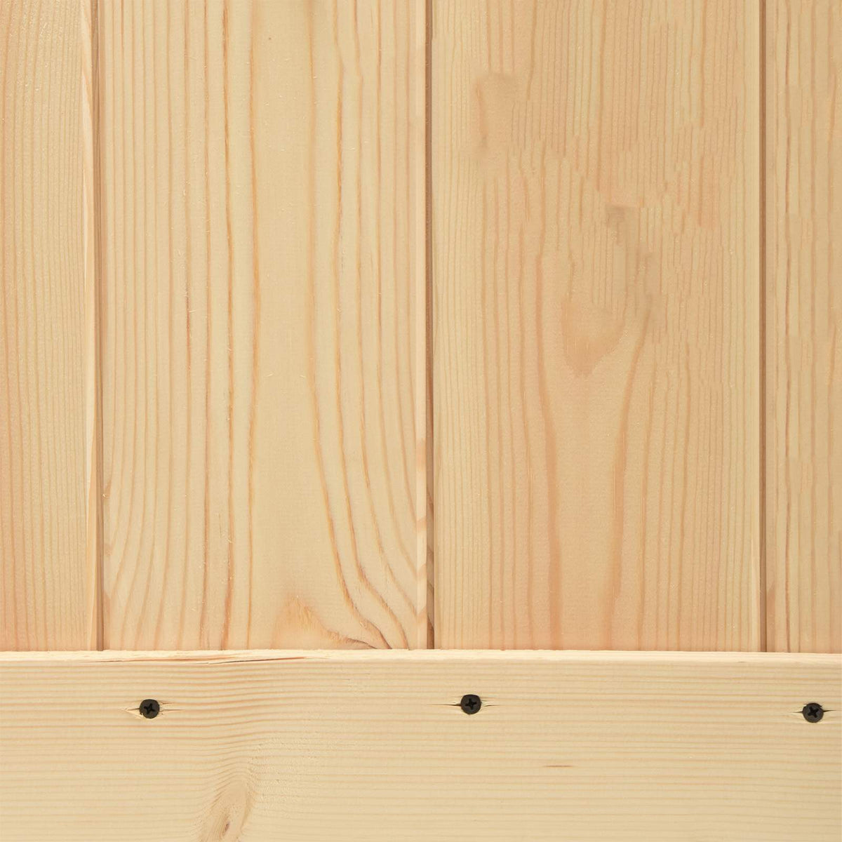Sliding Door Natural and White 90 x 210 cm Solid Pine Wood