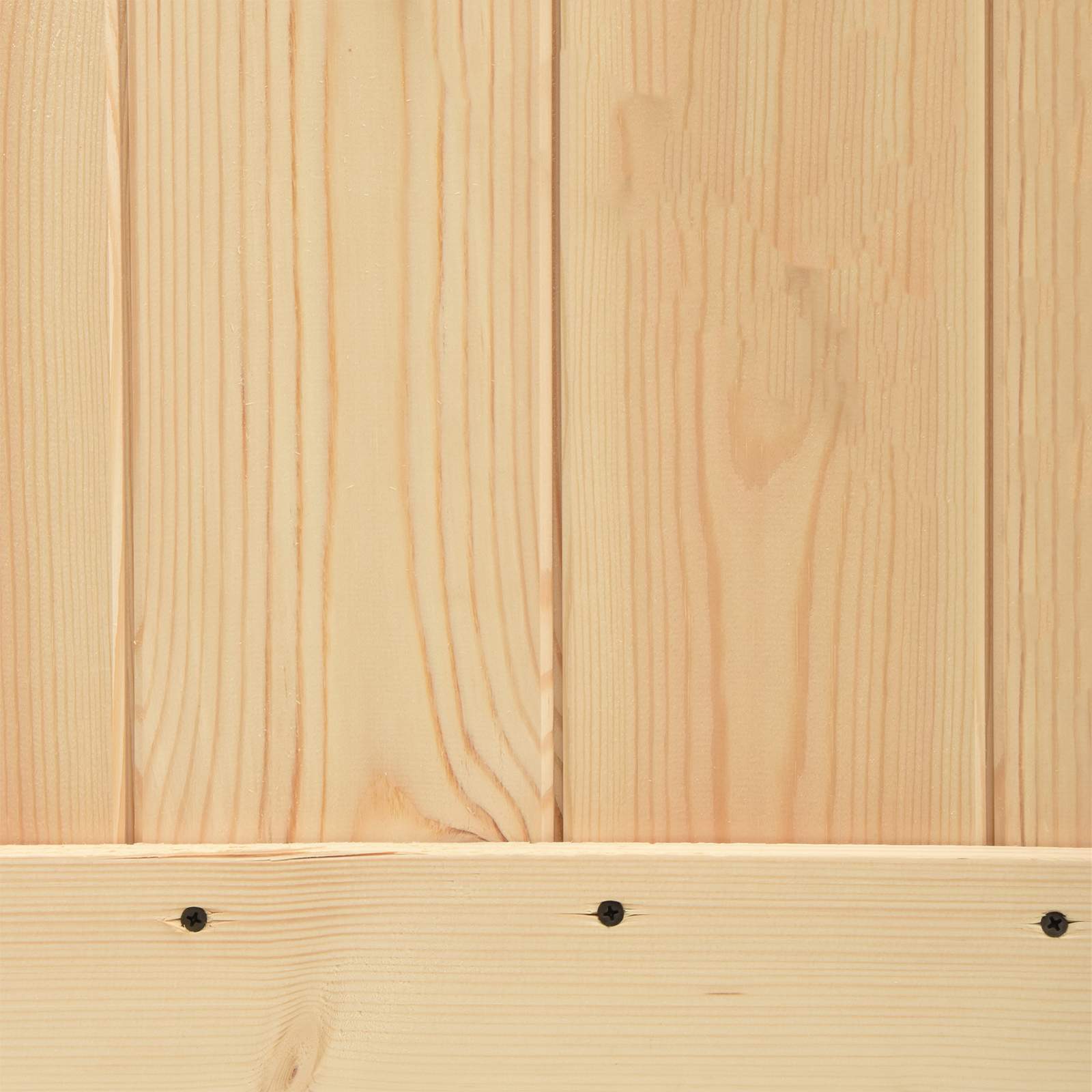 Sliding Door Natural and White 90 x 210 cm Solid Pine Wood
