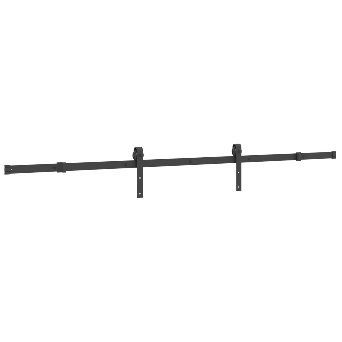 Sliding Door NARVIK Natural and Black 90 x 210 cm (213.5 cm)