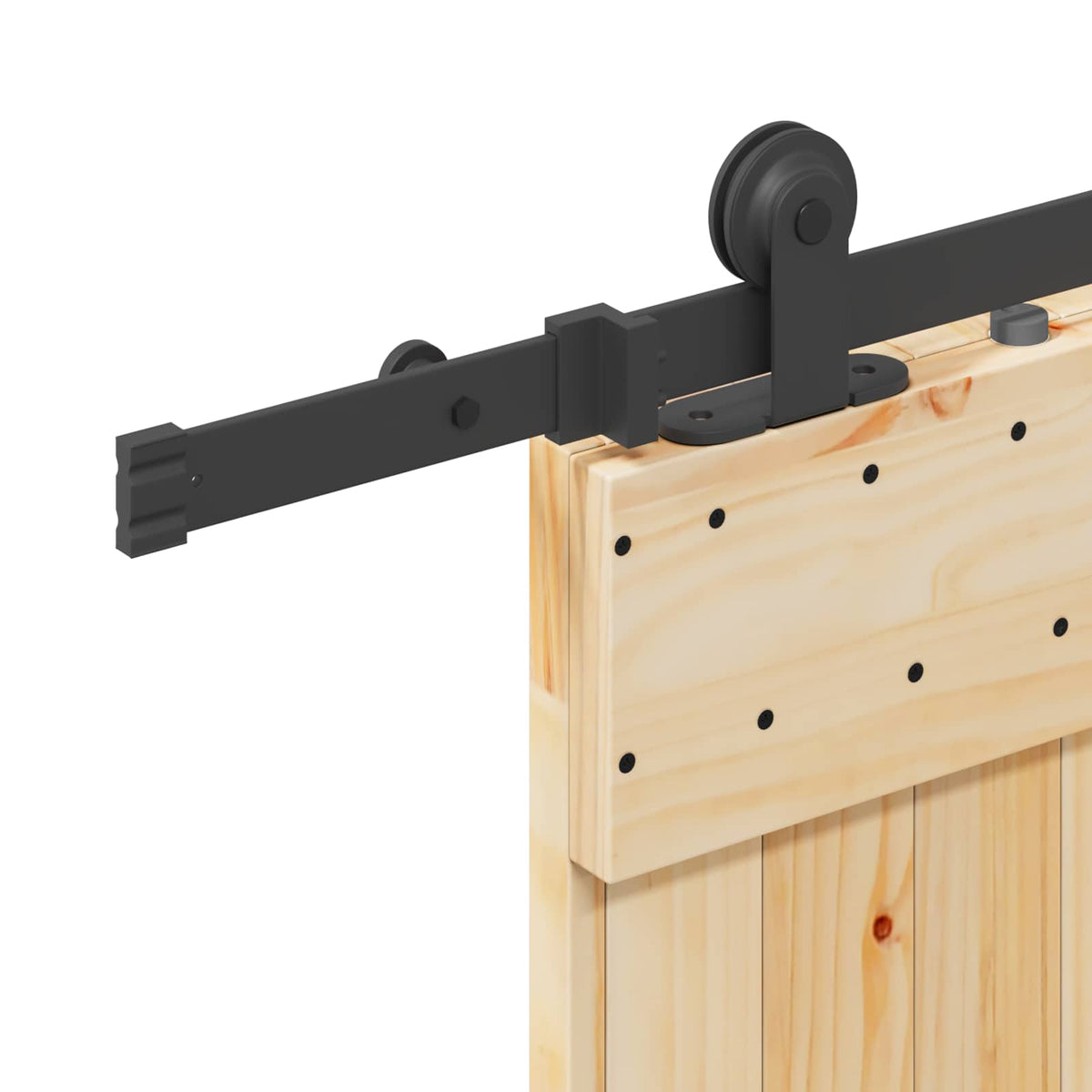 Sliding Door NARVIK 85 x 210 cm (213.5 cm) Natural and Black