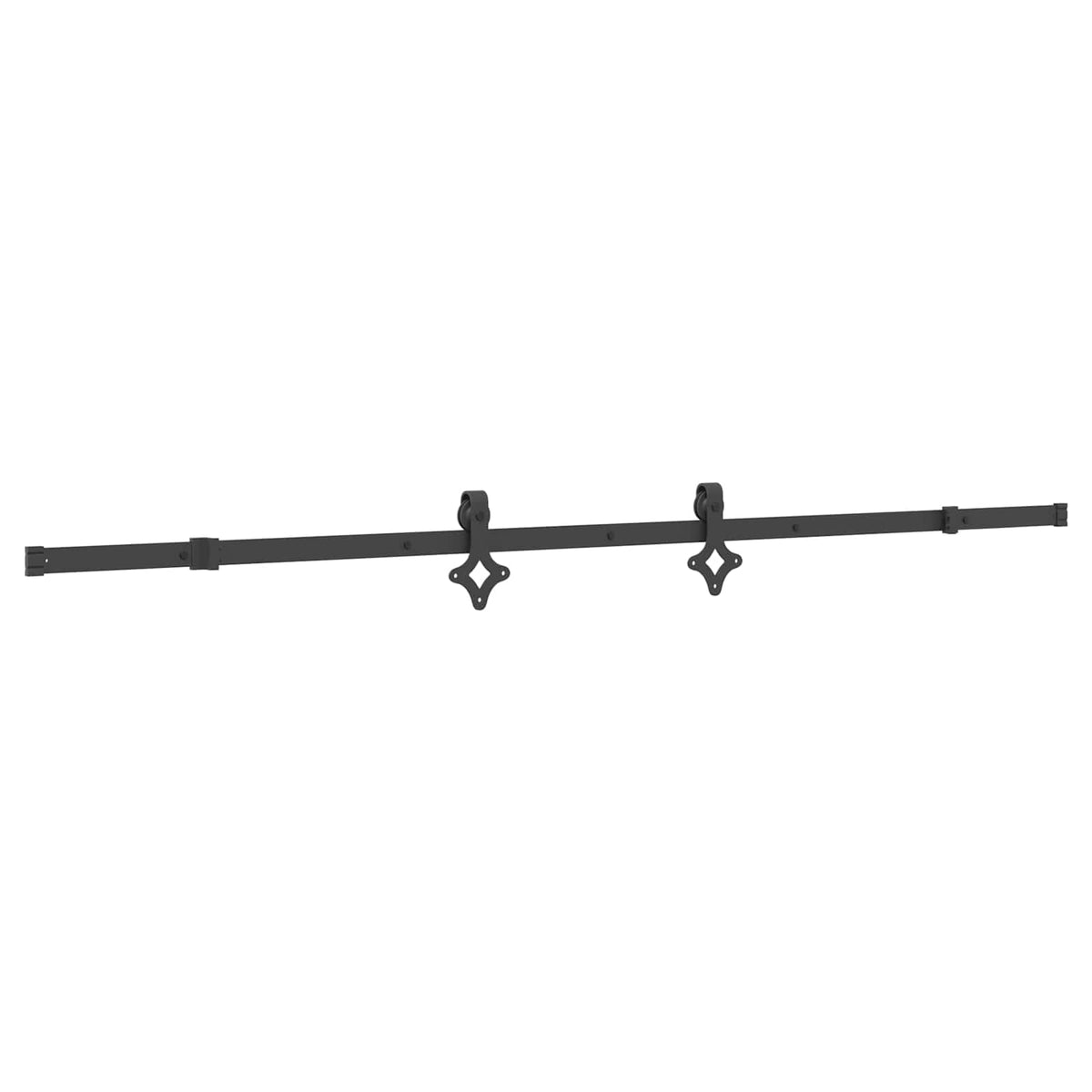 Sliding Door NARVIK Natural and Black 80 x 210 cm (213.5 cm)